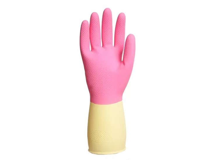 Bicolor Latex Gloves